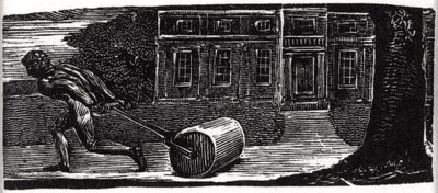 Colinet Tending the Lawn (illustration from Dr. Thornton